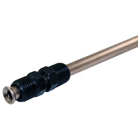 Ags NiCopp Brake Line Adapter, 1/4 x 8 (7/16-24 Invtd)(7/16-24 Invtd) CNA-B430